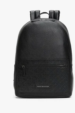 Tommy Hilfiger Mochila granulada con monogramas TH