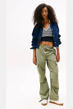Tommy Hilfiger Pantalón cargo amplio de cintura media