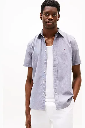Tommy Hilfiger Camisa TH Flex de popelín con microestampado