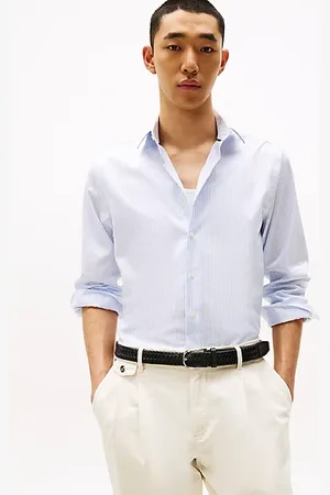 Tommy Hilfiger Camisa de rayas de estilo informal y elegante