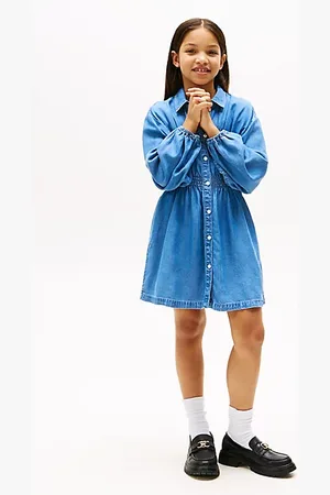 Tommy Hilfiger Vestido camisero de chambray