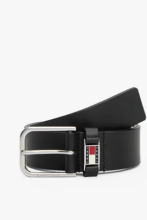 Tommy Hilfiger Cinturón de piel con logo en bajo relieve