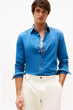 Tommy Hilfiger Camisa de chambray con corte regular