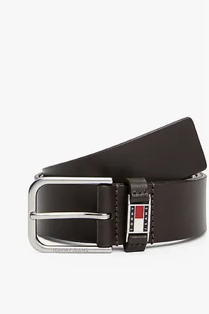 Tommy Hilfiger Cinturón de piel con logo en bajo relieve