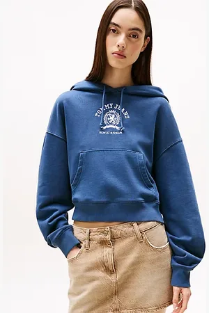 Tommy Hilfiger Sudadera holgada con capucha y escudo