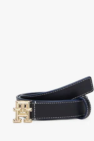Tommy Hilfiger Cinturón de piel con monograma TH