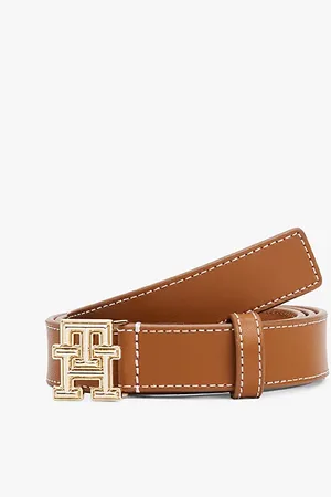Tommy Hilfiger Cinturón de piel con monograma TH