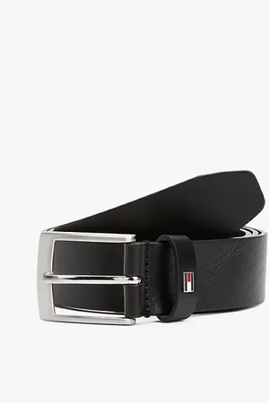 Tommy Hilfiger Cinturón de piel con logo esmaltado