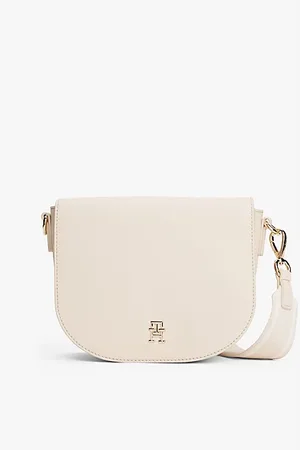 Tommy Hilfiger Bolso saddle mensajero con inscripción
