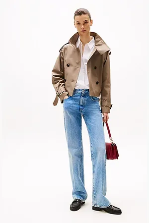 Tommy Hilfiger Vaqueros bootcut amplios de tiro alto