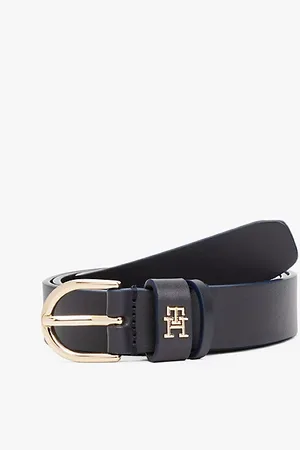 Tommy Hilfiger Cinturón Essential de piel con monograma TH