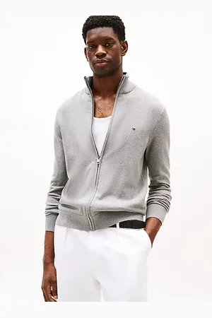 Tommy Hilfiger Jersey con cuello perkins y cremallera
