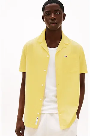 Tommy Hilfiger Camisa de corte regular en mezcla de lino