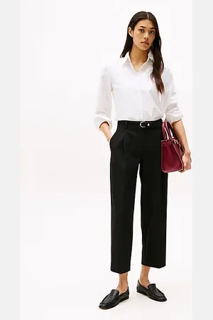 Tommy Hilfiger Pantalón de corte cropped cónico y talle bajo