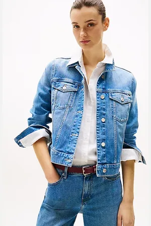 Tommy Hilfiger Chaqueta vaquera slim con efecto desteñido