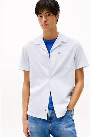 Tommy Hilfiger Camisa de corte regular en mezcla de lino