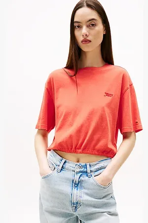 Tommy Hilfiger Camiseta espalda abierta de corte cropped