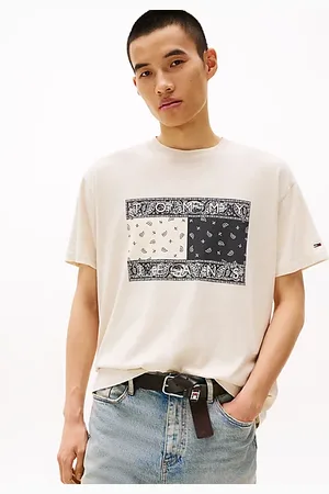 Tommy Hilfiger Camiseta amplia con logo de cachemir
