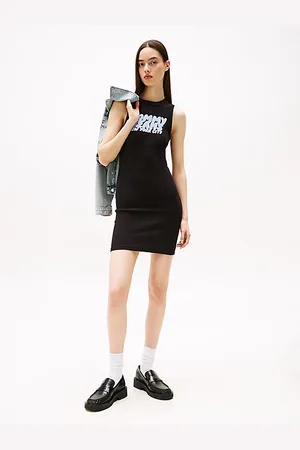 Tommy Hilfiger Vestido mini slim con logo