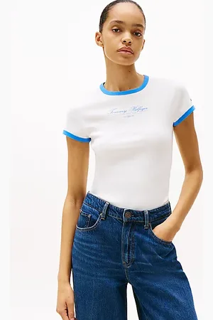 Tommy Hilfiger Camiseta slim con logo bordado