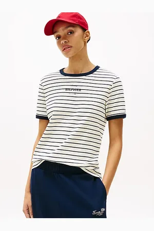 Tommy Hilfiger Camiseta de ribetes a contraste con logo