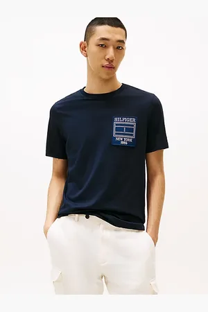 Tommy Hilfiger Camiseta de cuello redondo con parche