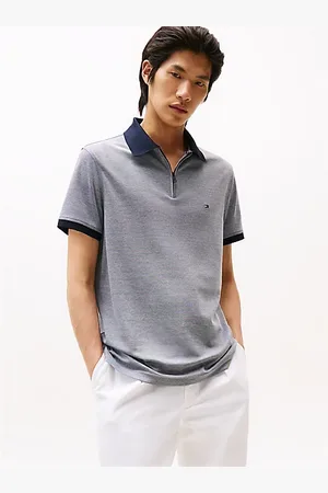 Tommy Hilfiger Polo de corte regular con cremallera