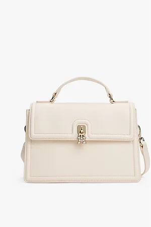 Tommy Hilfiger Bolso satchel con cierre de broche giratorio