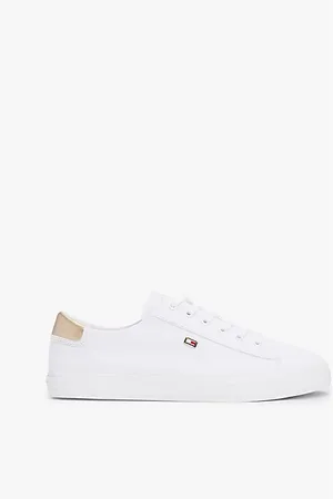 Tommy Hilfiger Zapatillas de lona con talón metalizado