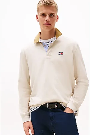 Tommy Hilfiger Polo de rugby oversize con parche de Tommy