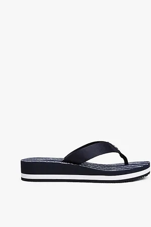 Tommy Hilfiger Chanclas de cuña con monograma TH