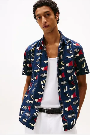 Tommy Hilfiger Camisa de corte regular con estampado