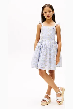 Tommy Hilfiger Vestido calado sin mangas a rayas