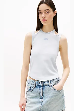 Tommy Hilfiger Camiseta sin mangas con cuello halter
