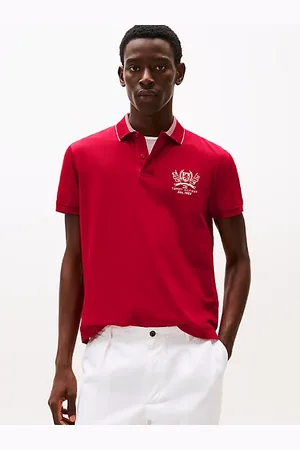 Tommy Hilfiger Polo de corte regular con escudo TH bordado