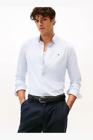 Tommy Hilfiger Camisa de corte regular con microestampado