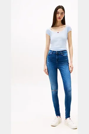 Tommy Hilfiger Vaqueros Nora ceñidos de talle medio