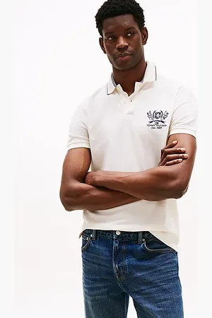 Tommy Hilfiger Polo de corte regular con escudo TH bordado