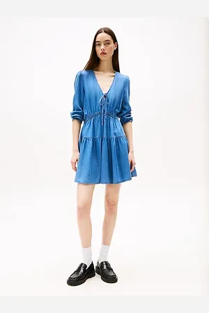 Tommy Hilfiger Vestido corto de chambray