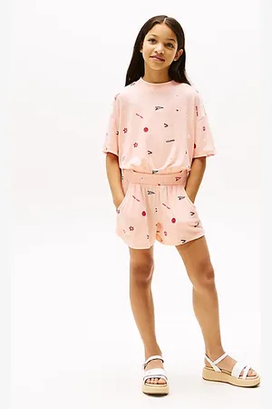 Tommy Hilfiger Conjunto de camiseta y shorts color block