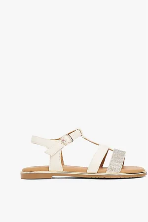Tommy Hilfiger Sandalias de tiras con textura metalizada