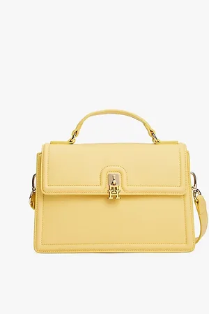 Tommy Hilfiger Bolso satchel con cierre de broche giratorio
