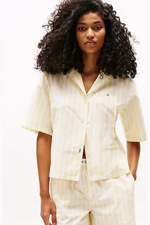 Tommy Hilfiger Camisa de pijama de manga corta en popelín