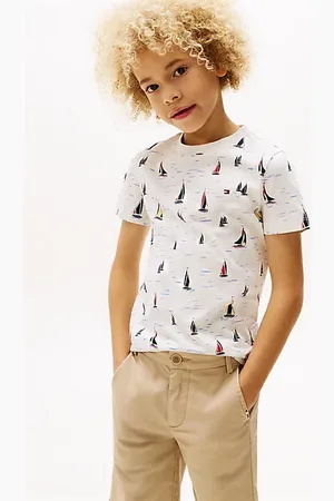 Tommy Hilfiger Camiseta con cuello redondo y estampado