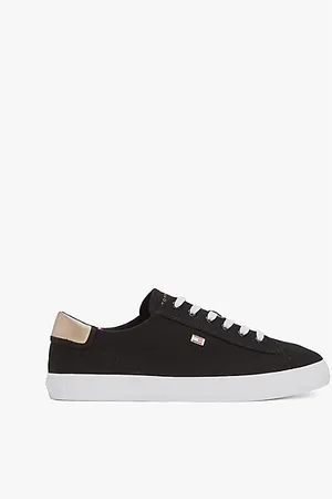 Tommy Hilfiger Zapatillas de lona con talón metalizado