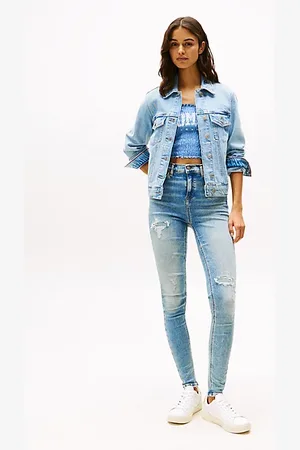 Tommy Hilfiger Vaqueros Nora ceñidos de talle medio