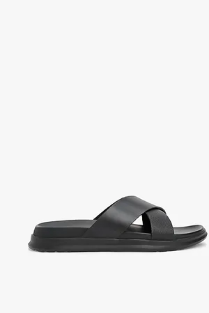 Tommy Hilfiger Sandalias de piel con tiras cruzadas