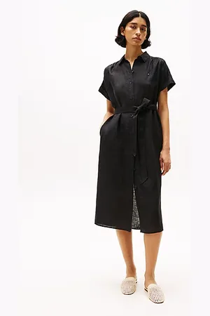 Tommy Hilfiger Vestido camisero midi