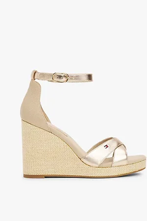 Tommy Hilfiger Sandalias metalizadas con cuña