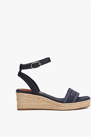 Tommy Hilfiger Alpargatas con cuña y monotipo Hilfiger